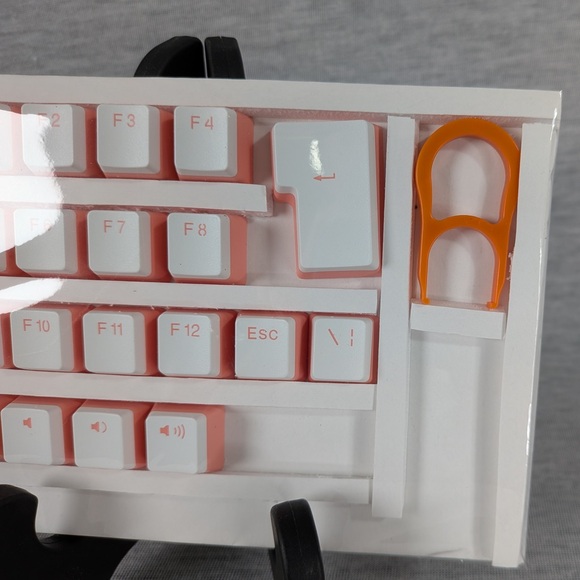 PBT Peach White Pudding Key Caps- Compact Tenkeyless - Picture 10 of 10
